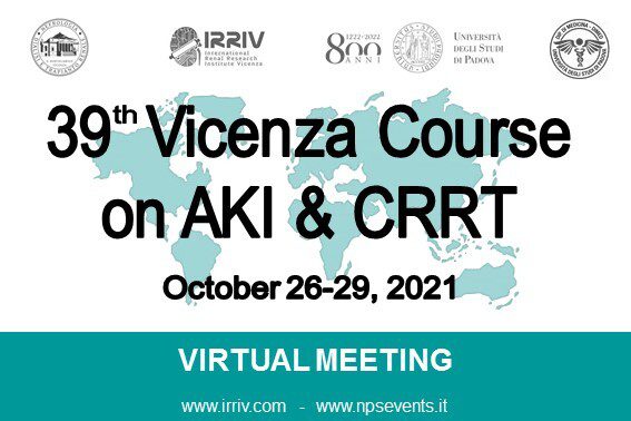 39th Vicenza Course on AKI & CRRT