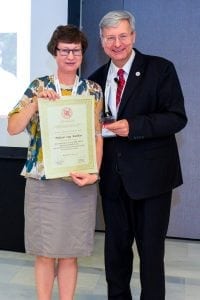 Prof. I. A. Bumblytė su prof. A. Wiecek 
