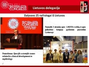 Lietuvos delegacija ERA-EDTA kongrese
